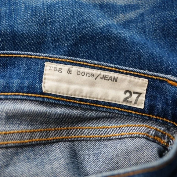 Rag & Bone The Dre boyfriend jeans Bradford wash size 27 USA made - Picture 2 of 11